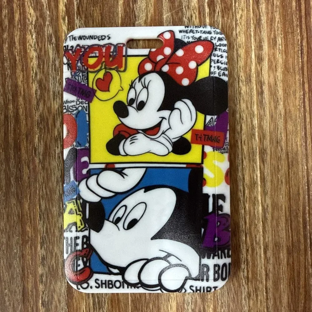 Mickey and Minnie Mouse Badge ID Holder